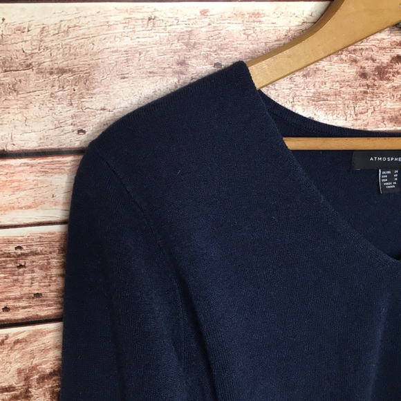 Atmosphere V Neck Women’s Basic Casual Long Sleeve - Picture 3 of 8